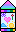 A rainbow pastel crayon.