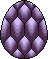 A purple scaley egg.