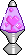 A sprite of a silver lava lamp with purple fluid and pink wax in the shape of a heart.