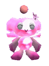 Bright pink neutral fly run chao dancing.