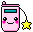 A cute pink flip phone.