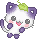 A chibi blueberry cat.