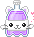 A chibi grape soda bottle.