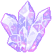 A purple crystal.