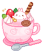 A pastel latte.