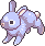A purple bunny.