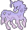 A purple melty goo unicorn.