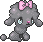 A black poodle with a pink bow.