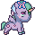 A purple tokidoki unicorno.