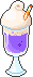 A grape soda float.