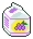 A carton of grape juice.