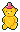A honey bear bottle.