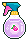A purple body mist bottle.