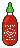 A bottle of sriracha.